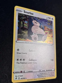 Snorlax - (Cosmos Holo) 141/192 Sword And Shield Rebel Clash Pokemon TCG - NM - Image 2