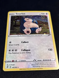 Snorlax - (Cosmos Holo) 141/192 Sword And Shield Rebel Clash Pokemon TCG - NM - Image 4