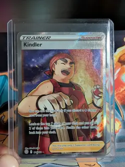Pokemon TCG Kindler 170/172 Sword & Shield Brilliant Stars Full Art Trainer NM - Image 1