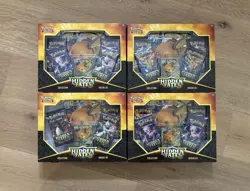 4 Lot - Pokemon TCG Sun & Moon Hidden Fates Raichu GX Collection Box - Image 1
