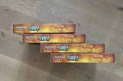 4 Lot - Pokemon TCG Sun & Moon Hidden Fates Raichu GX Collection Box - Image 5