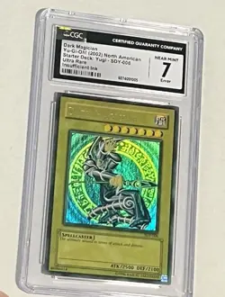 Yugioh CGC 7 MISPRINT Dark Magician SDY-006 HEAVY FADED ERROR Ultra Rare Unlim - Image 2