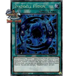 Yugioh! 1x Shaddoll Fusion RA04-EN231 Quarter Century Secret Rare 1st Ed NM - Image 1