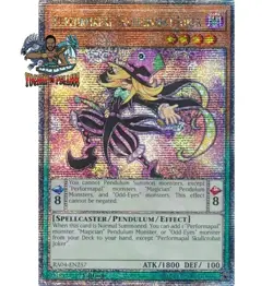 Yugioh! 1x Performapal Skullcrobat Joker RA04-EN257 Quarter Century Secret Rare - Image 1