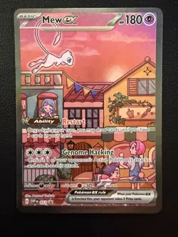 Mew EX SVP 053 Scarlet & Violet 151 Black Star Promo Holo Pokemon TCG Card - Image 1
