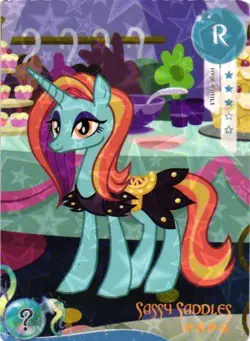 SASSY SADDLES HY06-R-011LI Proxy My Little Pony CCG Collectible Card - Image 1
