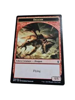 5/5 Flying Dragon TOKEN x1 NMCN2 Magic the Gathering MTG - Image 1