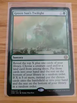 MTG Green Sun's Twilight 169 Phyrexia: All Will Be One M/NM Free UK P&P - Image 1