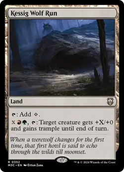 Kessig Wolf Run 352 M3C Rare MTG Land Trample 2024 Zana WOTC - Image 1