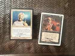 Mtg. Enlightened Tutor. Revised Demonic tutor. Signed. Played. - Image 1