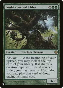 1x Leaf-Crowned Elder - The List NM-Mint, English Mystery Booster / The List MTG - Image 1