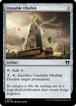 Unstable Obelisk - Near Mint MTG Commander Masters - Image 1