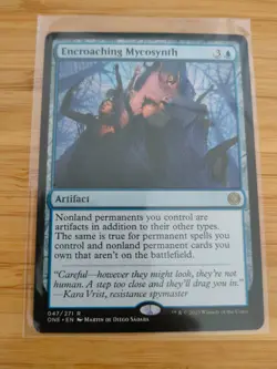 MTG Encroaching Mycosynth 047 Phyrexia: All Will Be One M/NM Free UK P&P - Image 1