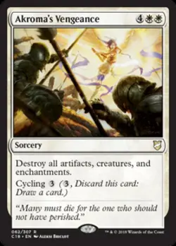 Akroma's Vengeance - Light Play MTG Commander 2018 - Image 1