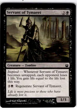 MTG Servant of Tymaret Born of the Gods Common #82 - Image 1