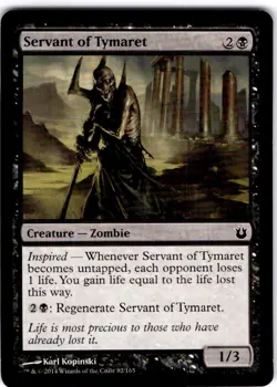 MTG Servant of Tymaret Born of the Gods Common #82 - Image 1