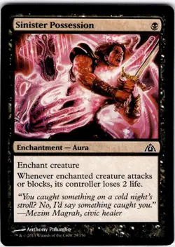 MTG Sinister Possession Dragon's Maze Common #29 - Image 1