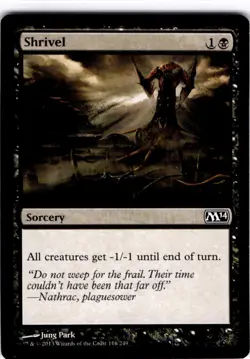 MTG Shrivel Magic 2014 (M14) Common #116 - Image 1