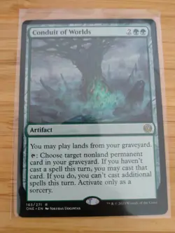 MTG Conduit of Worlds 163 Phyrexia: All Will Be One M/NM Free UK P&P - Image 1