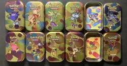 Pokemon TCG Set of 10 EMPTY 151 Mini Tins. NO Booster Packs *Please Read* - Image 1