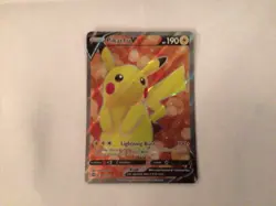 Pokemon TCG SWSH Brilliant Stars Pikachu V 157/172 Full Art Ultra Rare LP - Image 1