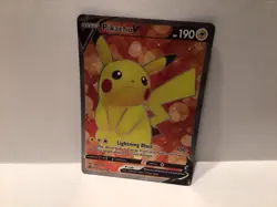 Pokemon TCG SWSH Brilliant Stars Pikachu V 157/172 Full Art Ultra Rare LP - Image 2