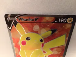 Pokemon TCG SWSH Brilliant Stars Pikachu V 157/172 Full Art Ultra Rare LP - Image 3