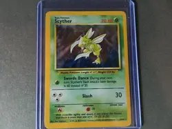 Pokemon TCG 1999 Jungle Scyther 10/64 Holo Rare Unlimited No Symbol - Image 1