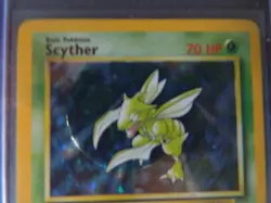 Pokemon TCG 1999 Jungle Scyther 10/64 Holo Rare Unlimited No Symbol - Image 2