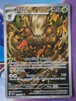 Shiftry 163/162 Sv05 Pokemon TCG Temporal Forces Full Art Secret Art NM-Mint - Image 1