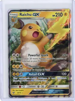 Raichu GX 29/73 - Pokemon TCG Ultra Rare Shining Legends 2017 NM - Image 1
