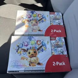 Pokemon Prismatic Evolutions 2 ETBs + 2 Booster Bundles TCG- Costco- SEALED - Image 1