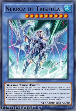 YUGIOH BLMM-EN132 Nekroz of Trishula (alternate artwork) Secret Rare 1st Edition - Image 1