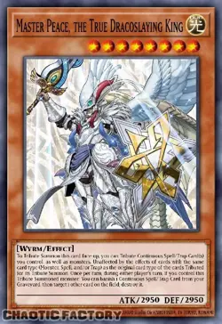 YUGIOH BLMM-EN127 Master Peace, the True Dracoslaying King Secret Rare 1st Editi - Image 1