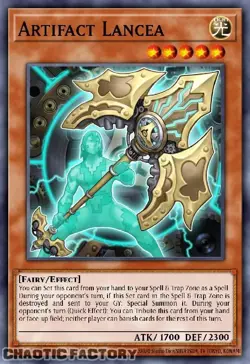 YUGIOH BLMM-EN125 Artifact Lancea Secret Rare 1st Edition NM - Image 1