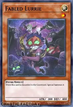 YUGIOH BLMM-EN104 Fabled Lurrie (alternate artwork) Secret Rare 1st Edition NM - Image 1
