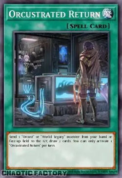 YUGIOH BLMM-EN096 Orcustrated Return Emblazoned Ultra Rare 1st Edition NM - Image 1