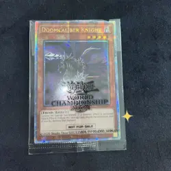 Yugioh! Doomcaliber Knight 2024-ENP01 Quarter Century Secret Prize NM QCR Sealed - Image 1