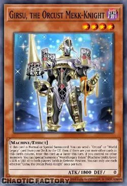 YUGIOH BLMM-EN088 Girsu, the Orcust Mekk-Knight Emblazoned Ultra Rare 1st Editio - Image 1