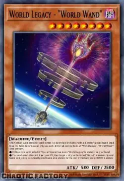 YUGIOH BLMM-EN086 World Legacy - World Wand Emblazoned Ultra Rare 1st Edition NM - Image 1
