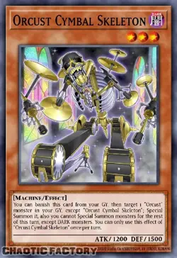 YUGIOH BLMM-EN084 Orcust Cymbal Skeleton Emblazoned Ultra Rare 1st Edition NM - Image 1
