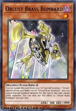 YUGIOH BLMM-EN083 Orcust Brass Bombard Emblazoned Ultra Rare 1st Edition NM - Image 1
