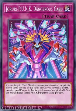 YUGIOH BLMM-EN081 Joruri-P.U.N.K. Dangerous Gabu Emblazoned Ultra Rare 1st Editi - Image 1