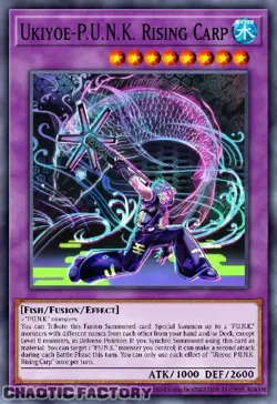 YUGIOH BLMM-EN079 Ukiyoe-P.U.N.K. Rising Carp Emblazoned Ultra Rare 1st Edition - Image 1