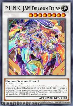 YUGIOH BLMM-EN078 P.U.N.K. JAM Dragon Drive Emblazoned Ultra Rare 1st Edition NM - Image 1