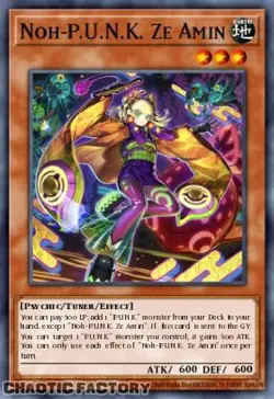 YUGIOH BLMM-EN073 Noh-P.U.N.K. Ze Amin Emblazoned Ultra Rare 1st Edition NM - Image 1