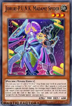YUGIOH BLMM-EN072 Joruri-P.U.N.K. Madame Spider Emblazoned Ultra Rare 1st Editio - Image 1