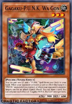 YUGIOH BLMM-EN071 Gagaku-P.U.N.K. Wa Gon Emblazoned Ultra Rare 1st Edition NM - Image 1
