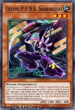 YUGIOH BLMM-EN070 Ukiyoe-P.U.N.K. Sharakusai Emblazoned Ultra Rare 1st Edition N - Image 1