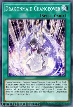 YUGIOH BLMM-EN067 Dragonmaid Changeover Emblazoned Ultra Rare 1st Edition NM - Image 1